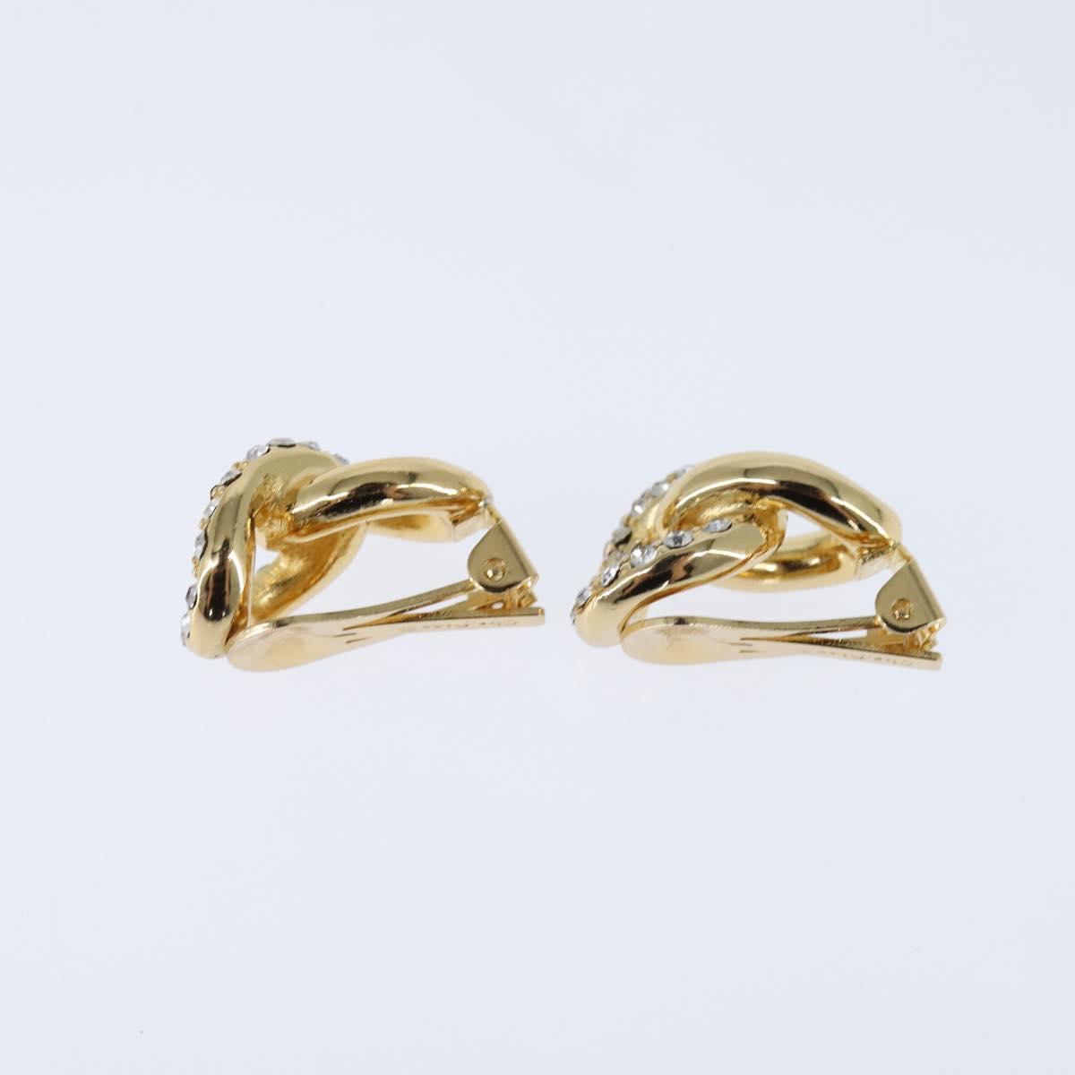 Christian Dior Earring metal Gold Auth bs30422