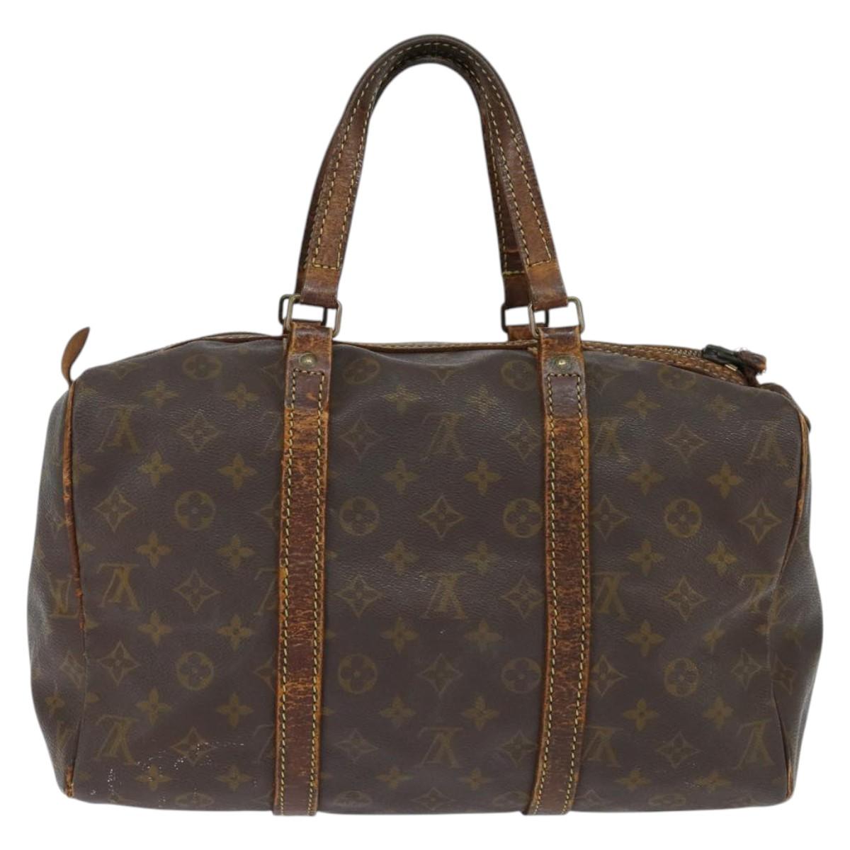 LOUIS VUITTON Monogram Sac Souple 35 Boston Bag M41626 LV Auth bs30426