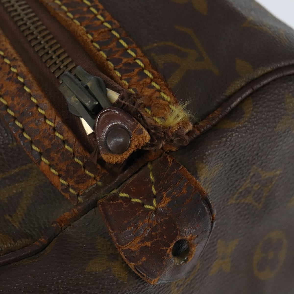 LOUIS VUITTON Monogram Sac Souple 35 Boston Bag M41626 LV Auth bs30426