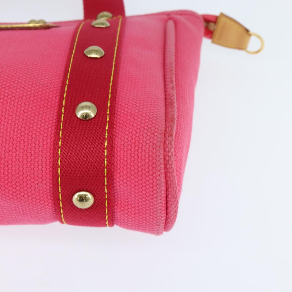 LOUIS VUITTON Antigua Cabas PM Hand Bag Rouge Pink M40088 LV Auth bs30428