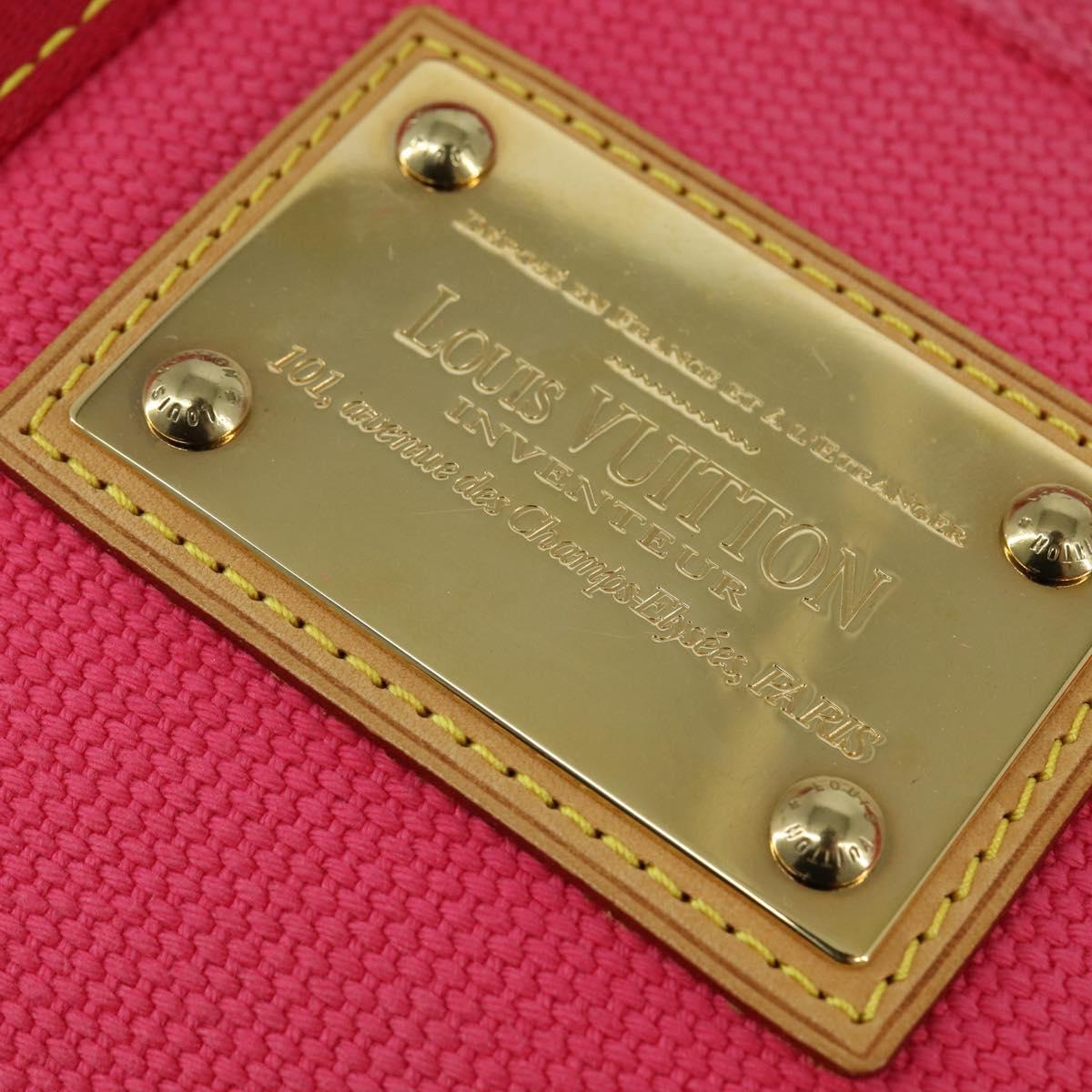 LOUIS VUITTON Antigua Cabas PM Hand Bag Rouge Pink M40088 LV Auth bs30428