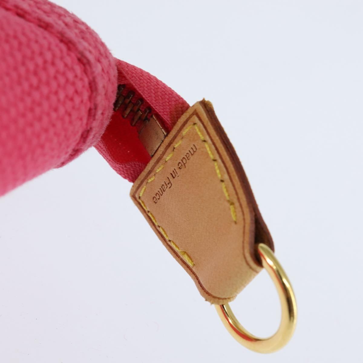 LOUIS VUITTON Antigua Cabas PM Hand Bag Rouge Pink M40088 LV Auth bs30428