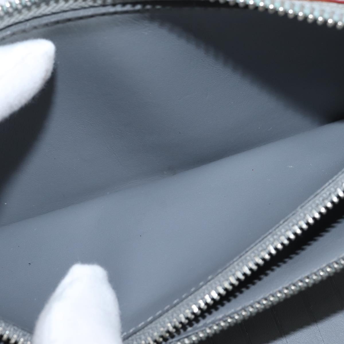 LOUIS VUITTON Mirror Zippy Wallet Vertical Wallet Silver M80808 LV Auth bs30443