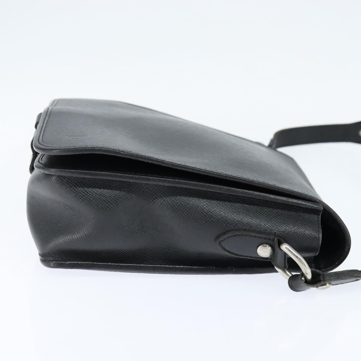 LOUIS VUITTON Taiga Andrei Shoulder Bag Ardoise M32482 LV Auth bs30447