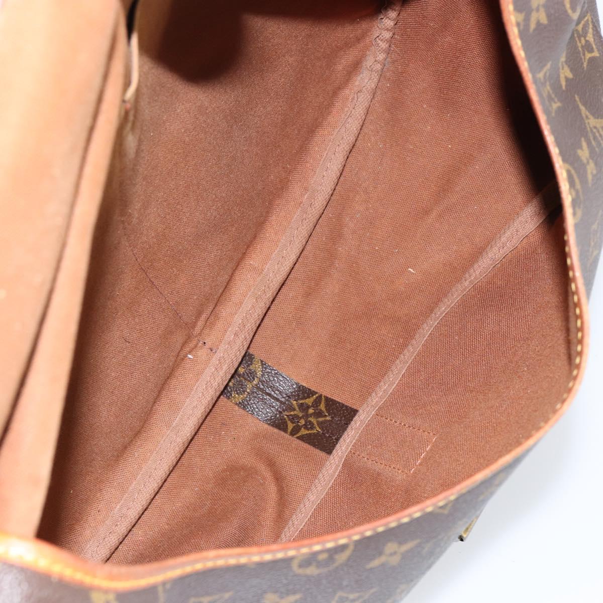 LOUIS VUITTON Monogram Saumur 35 Shoulder Bag M42254 LV Auth bs30448