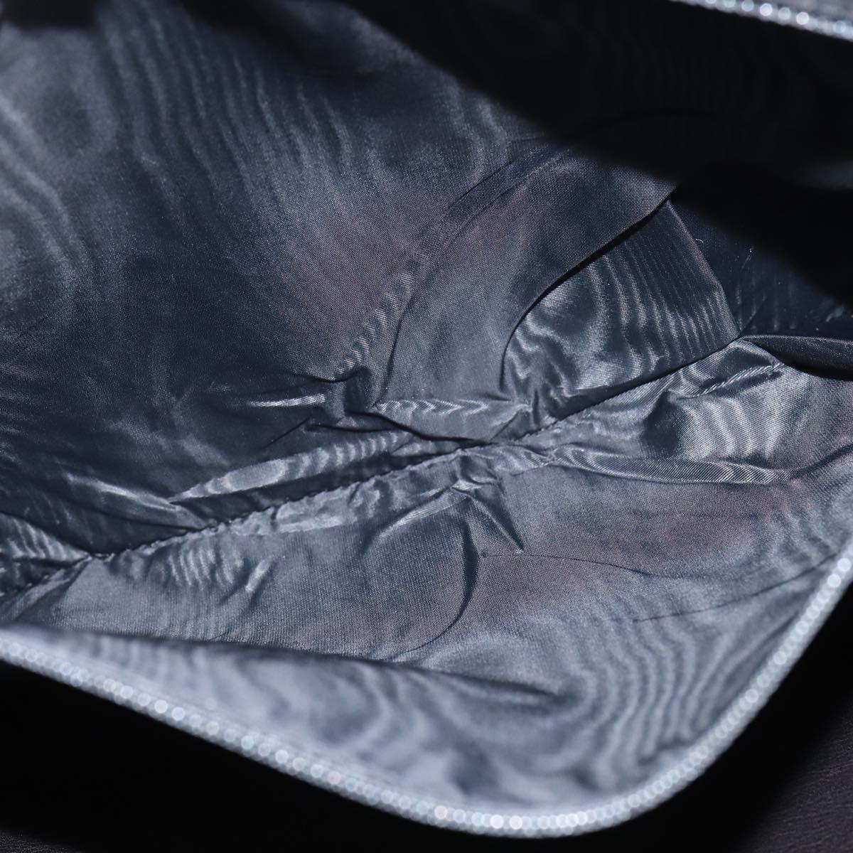 CHANEL Briefcase Patent leather Black Gold CC Auth bs30475