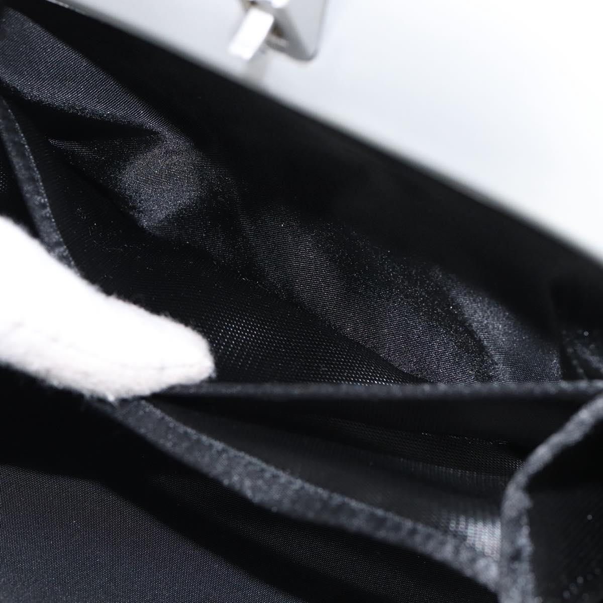 CHANEL Hip bag Shoulder Bag Cotton Black CC Auth bs30491