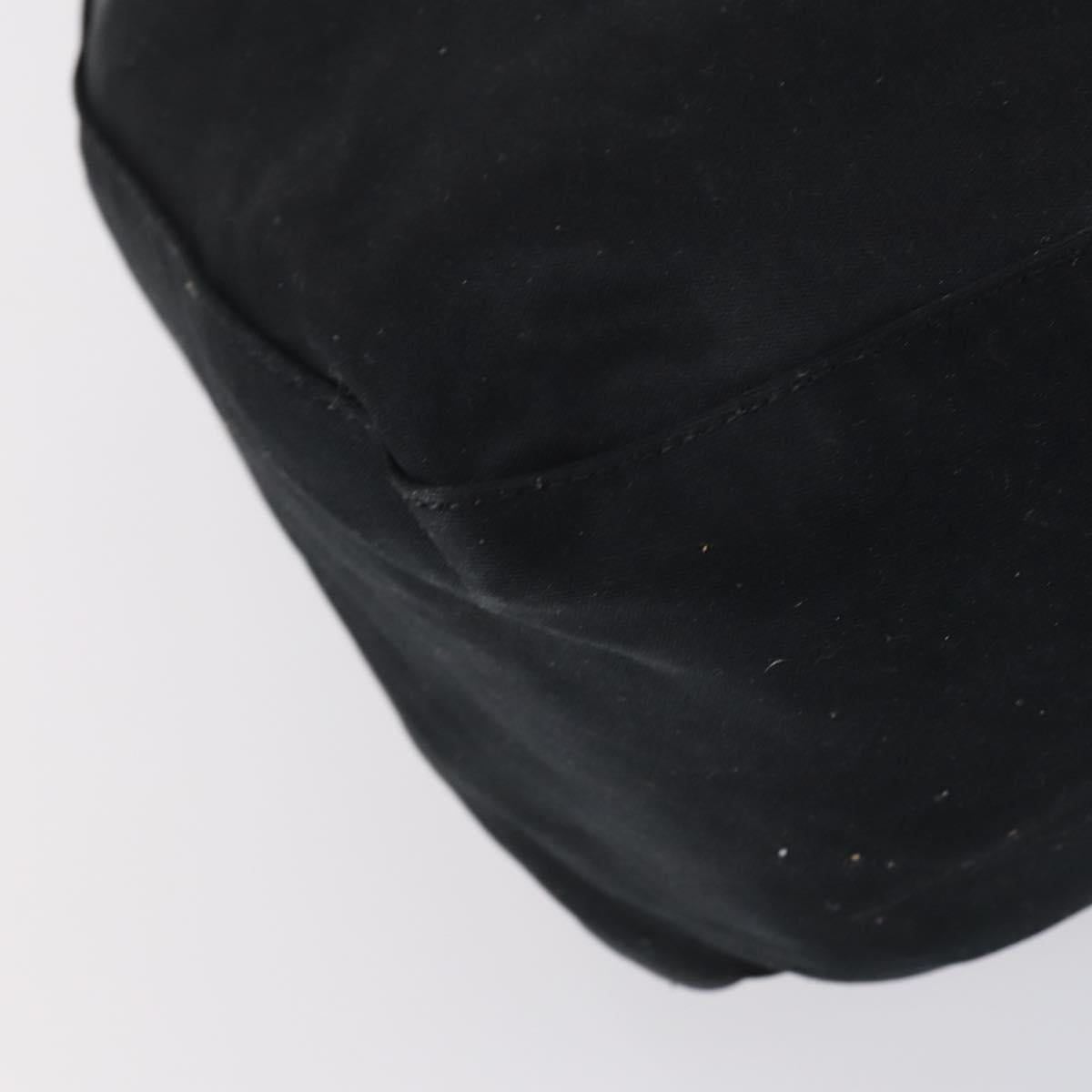 FENDI Shoulder Bag Nylon Black Gold Silver Auth bs30502