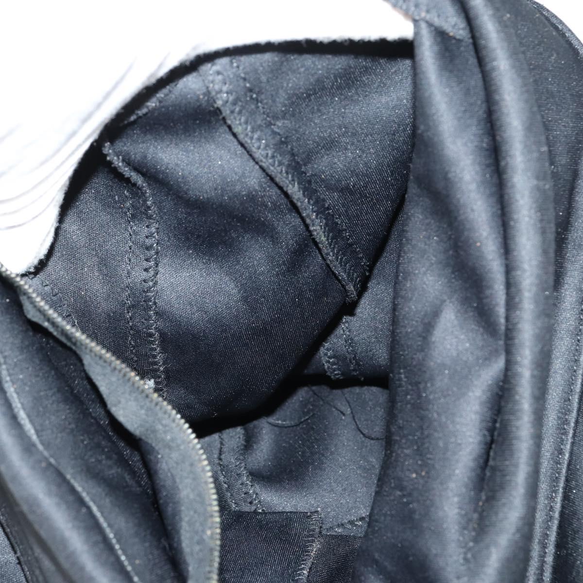 FENDI Shoulder Bag Nylon Black Gold Silver Auth bs30502