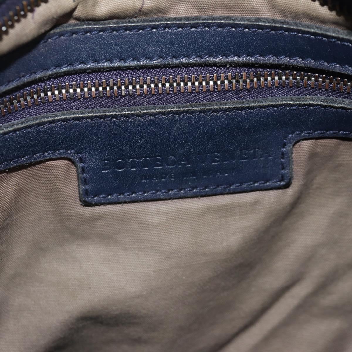 BOTTEGA VENETA INTRECCIATO Shoulder Bag Leather Navy Auth bs30505