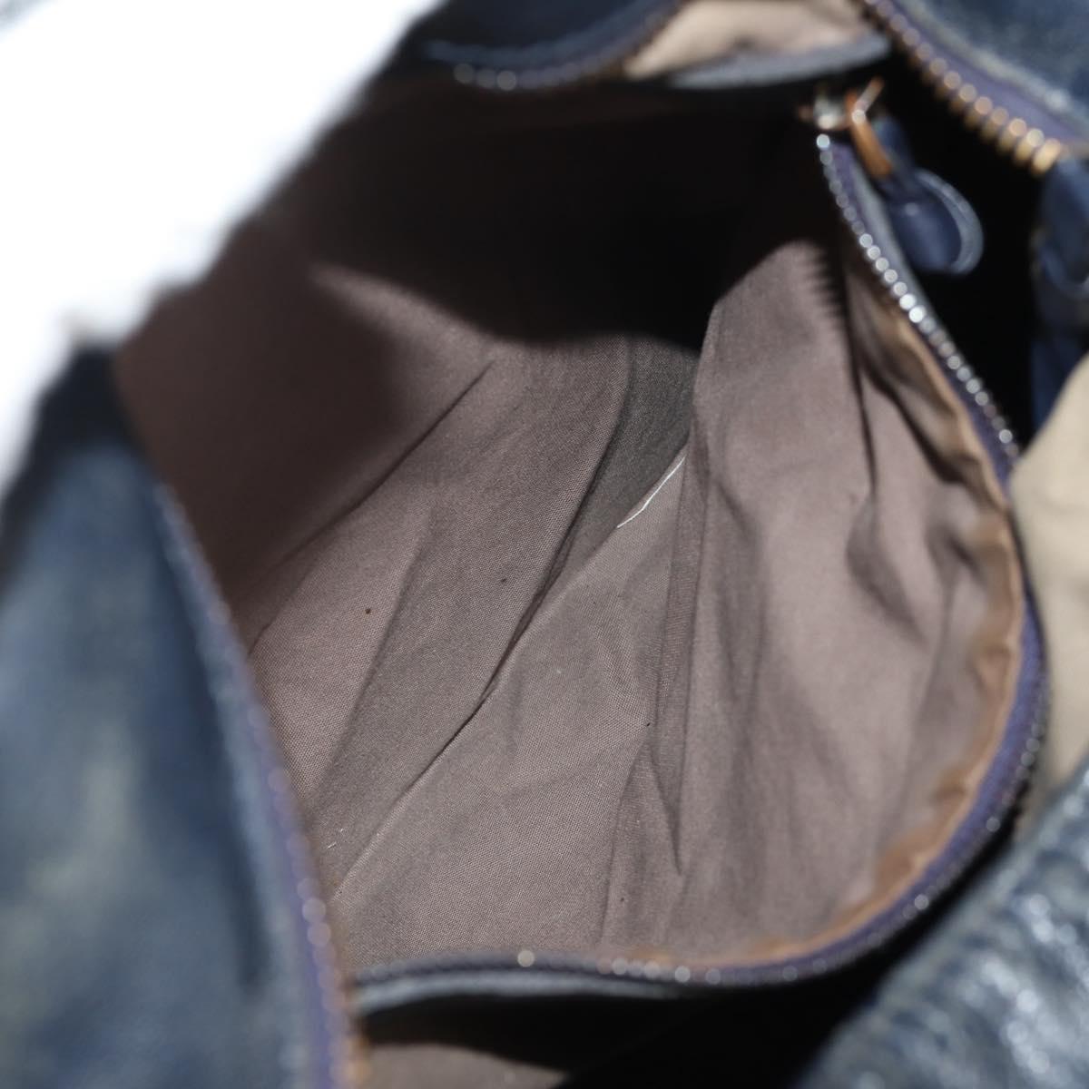 BOTTEGA VENETA INTRECCIATO Shoulder Bag Leather Navy Auth bs30505