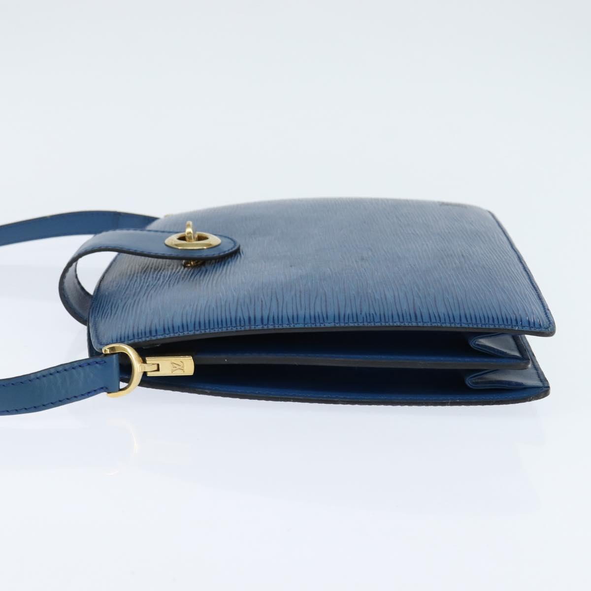LOUIS VUITTON Epi Capuchin Shoulder Bag Blue M52345 LV Auth bs30516