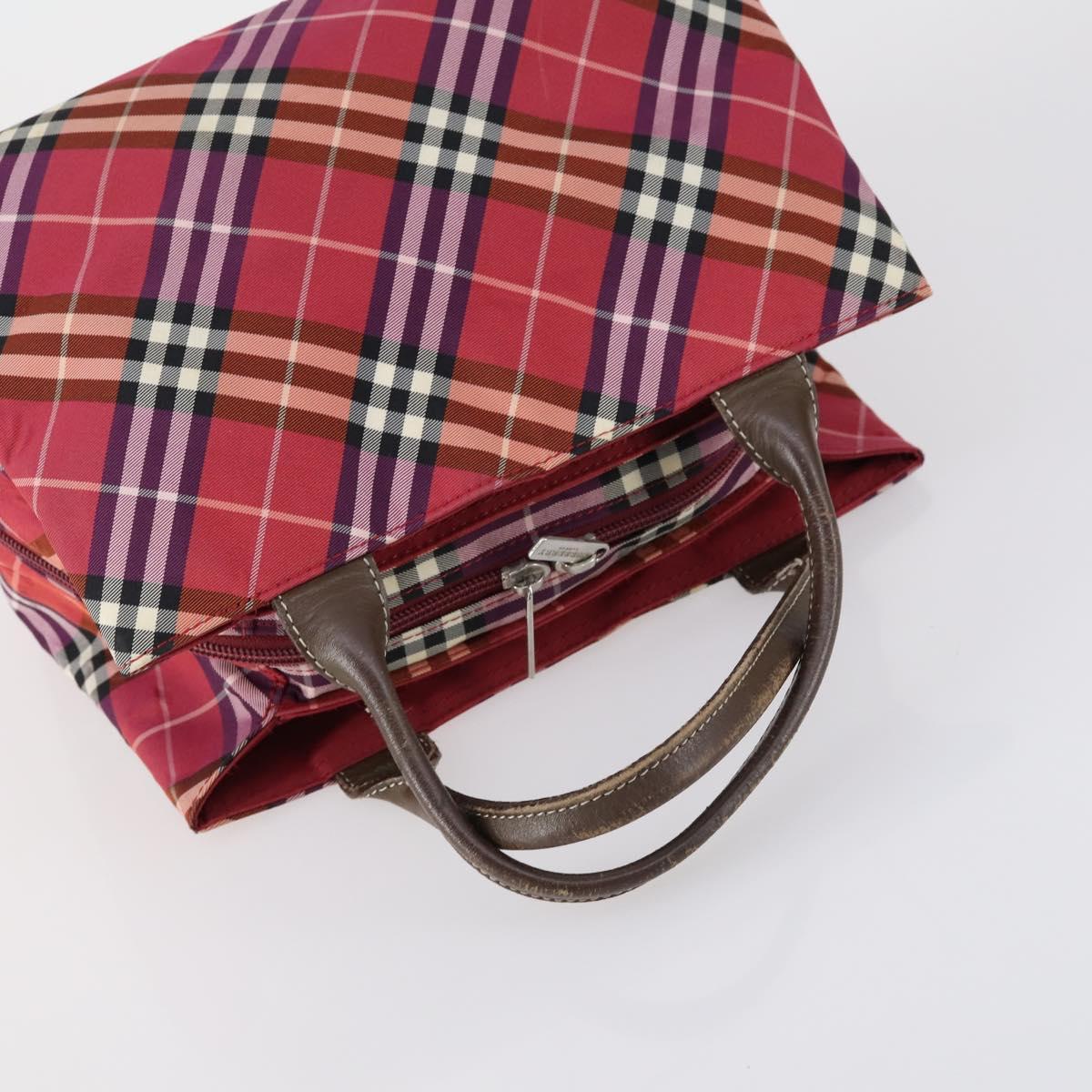 BURBERRY Burberry Nova Check Tote Bag Nylon 4 Set Beige Red black Auth bs30522