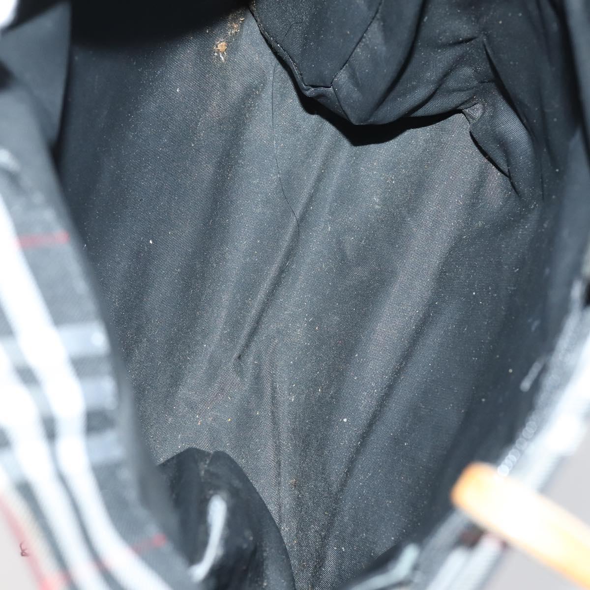 BURBERRY Burberry Nova Check Tote Bag Nylon 4 Set Beige Red black Auth bs30522