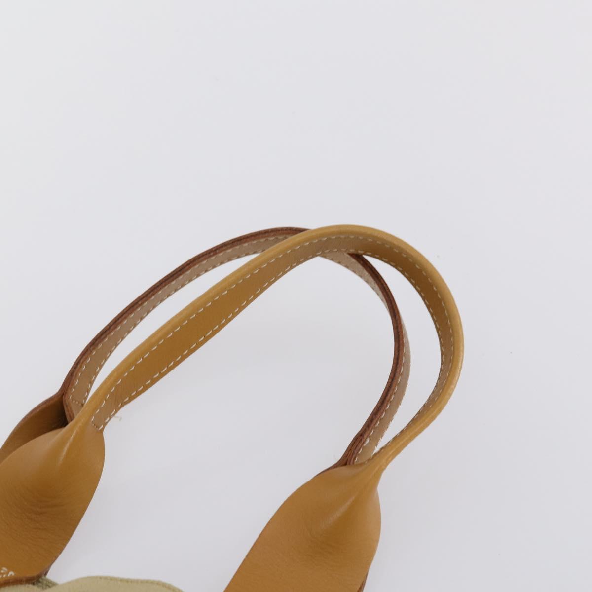 BURBERRY Burberry Nova Check Hand Bag Canvas PVC 4 Set Beige Red Auth bs30523