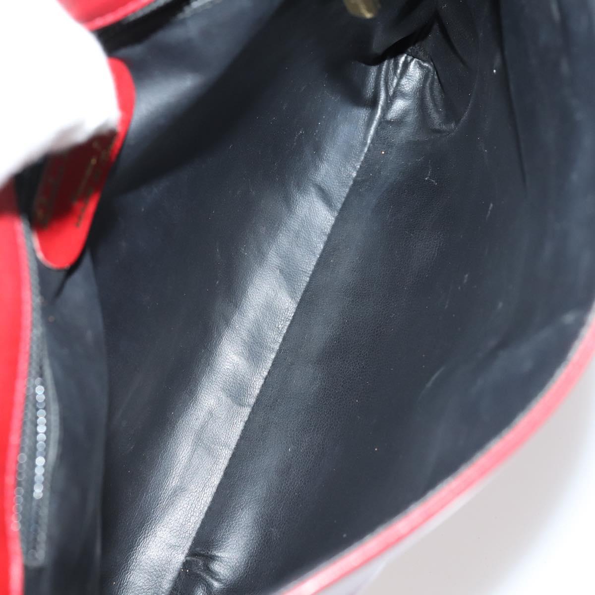 Salvatore Ferragamo Bag Leather Canvas Nylon 4 Set Black Red yellow Auth bs30526