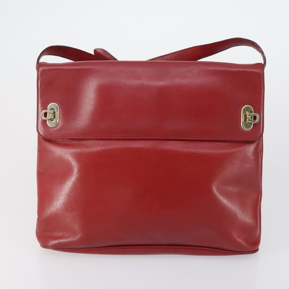 Salvatore Ferragamo Bag Leather Canvas Nylon 4 Set Black Red yellow Auth bs30526