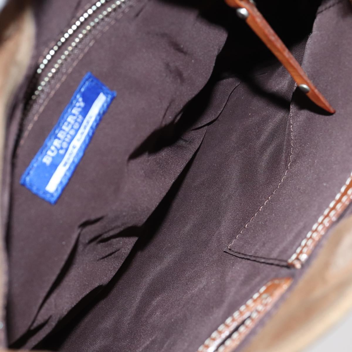 Salvatore Ferragamo Burberry Shoulder Bag Leather 4 Set Black Brown Auth bs30527