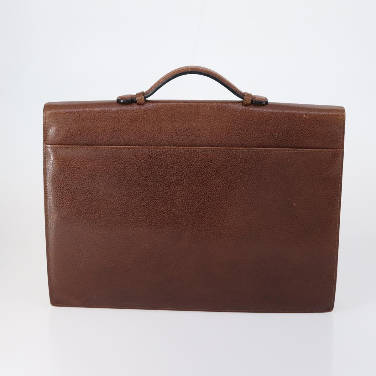 Salvatore Ferragamo Burberry Shoulder Bag Leather 4 Set Black Brown Auth bs30527