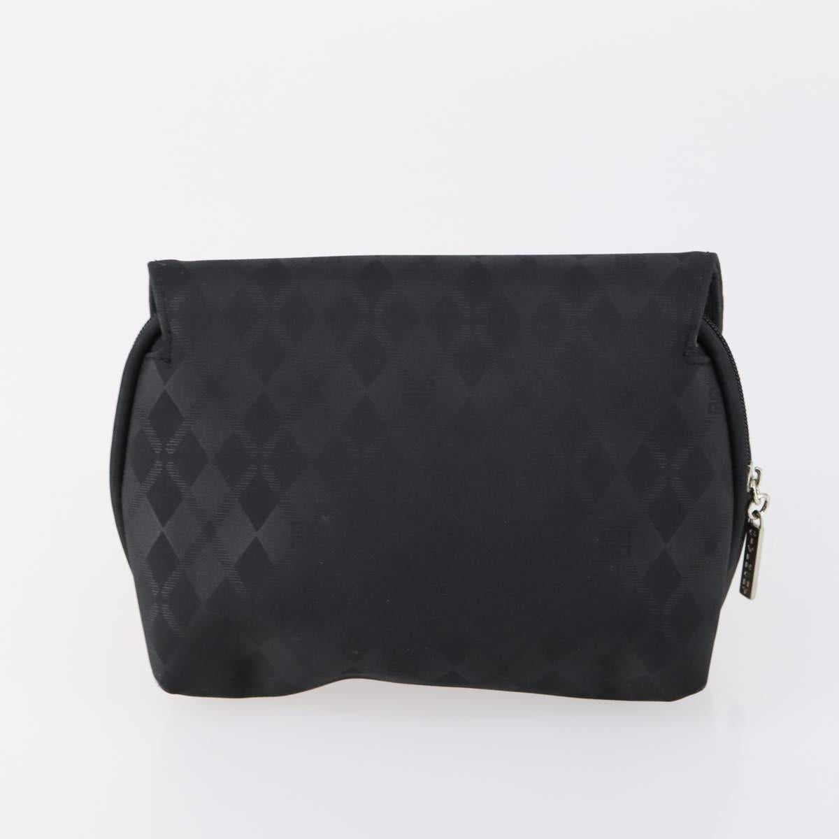 GIVENCHY Hand Bag Leather Nylon Canvas 5 Set Brown Black purple Auth bs30528