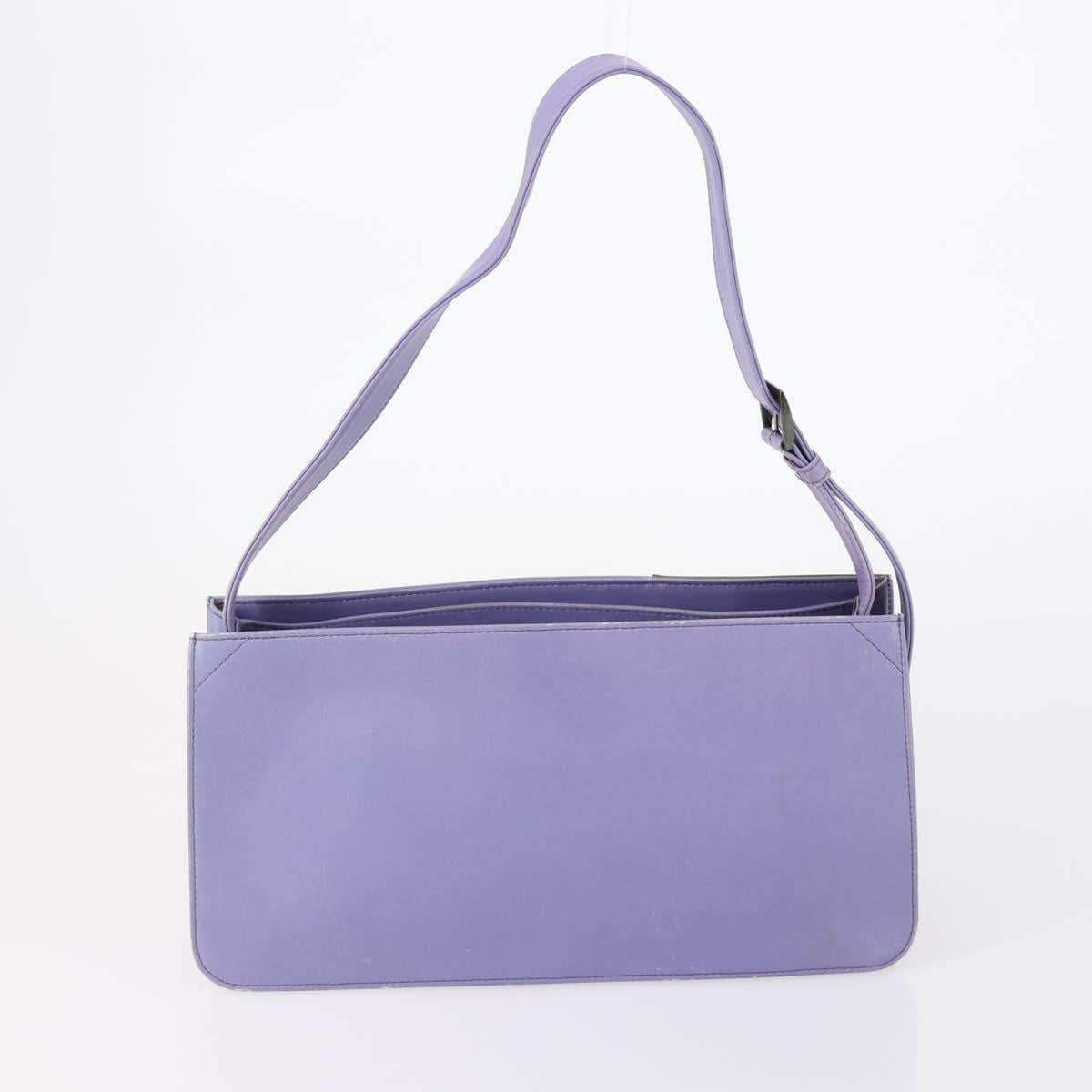 GIVENCHY Hand Bag Leather Nylon Canvas 5 Set Brown Black purple Auth bs30528