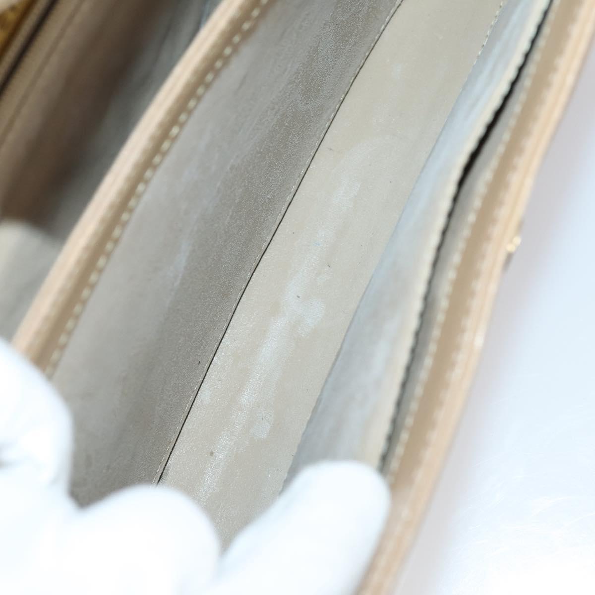 GIVENCHY Hand Bag Leather Nylon Canvas 5 Set Brown Black purple Auth bs30528