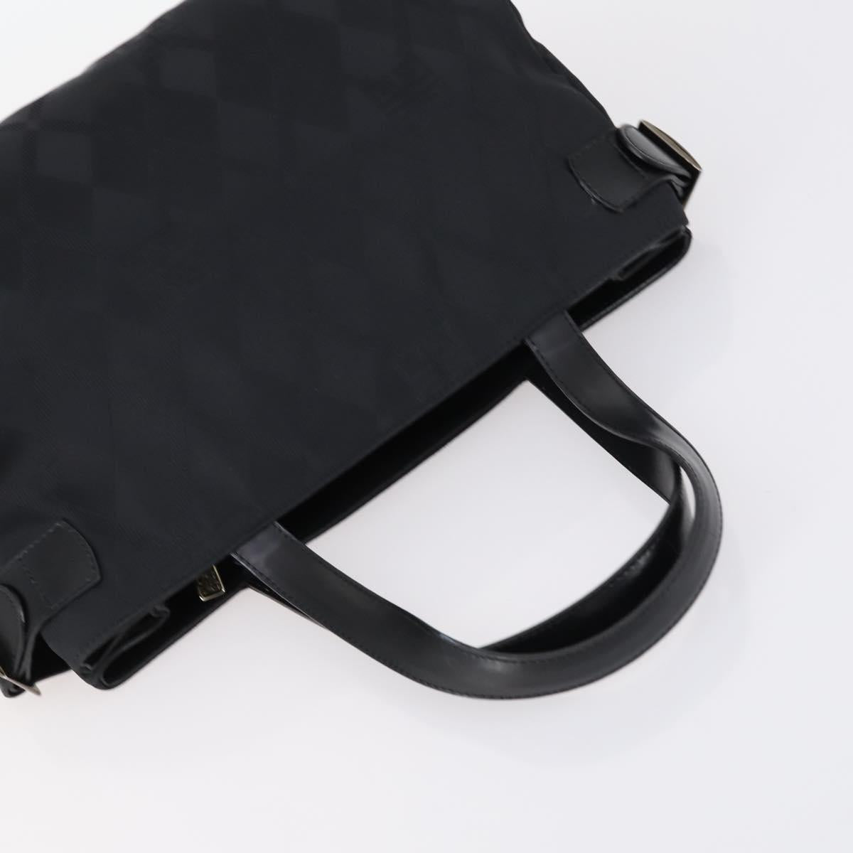 GIVENCHY Hand Bag Leather Nylon Canvas 5 Set Brown Black purple Auth bs30528