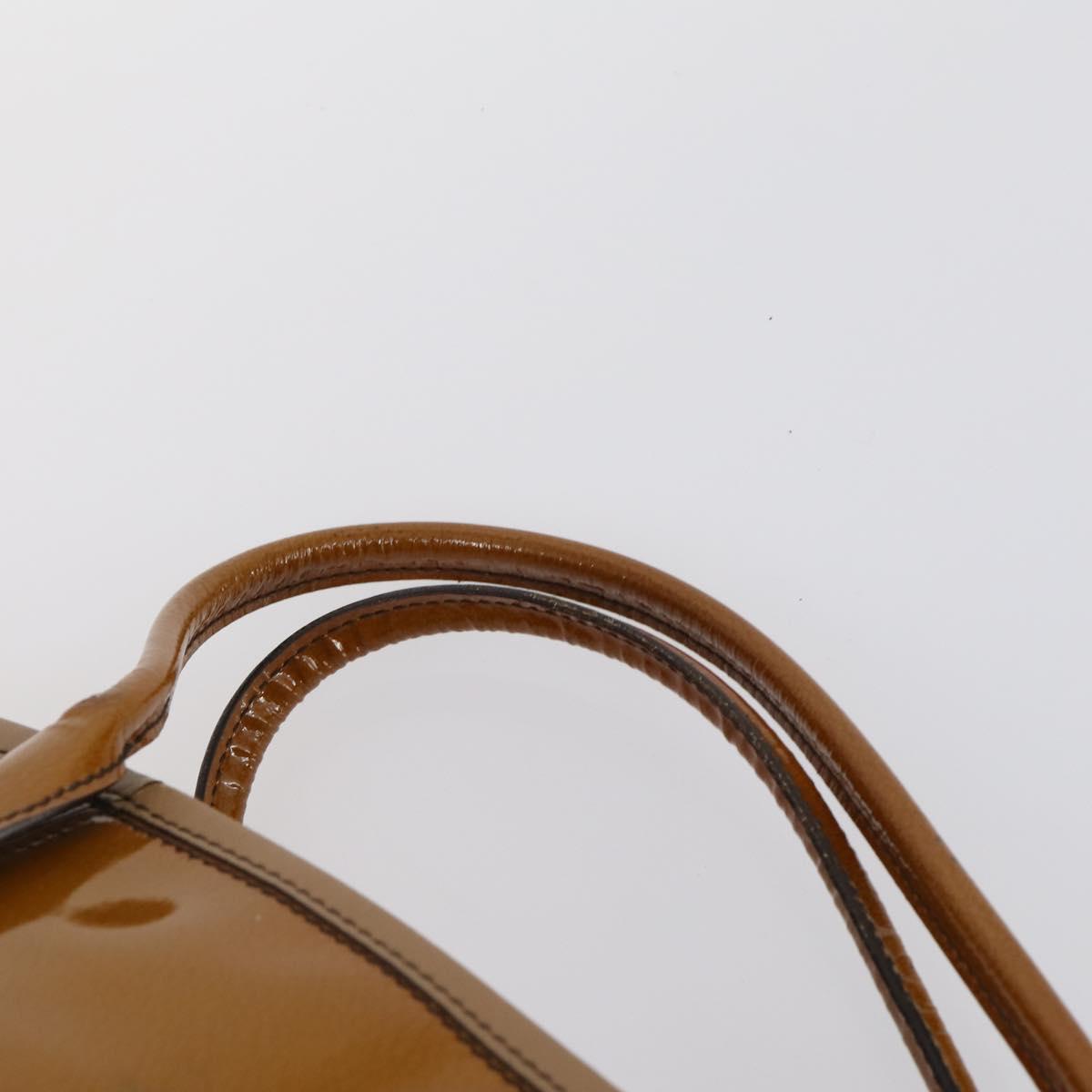 Salvatore Ferragamo Tote Bag PVC Nylon Leather 4 Set Brown Black Auth bs30529