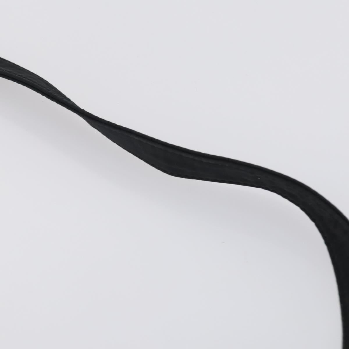 BALLY Shoulder Bag Nylon Leather 4 Set Beige Black Auth bs30531