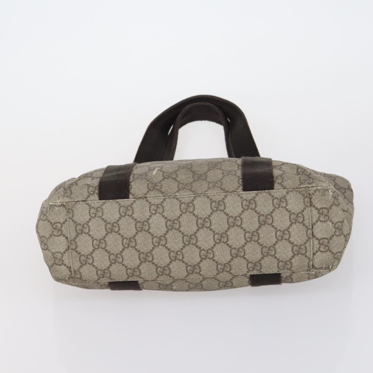 GUCCI Hand Bag Canvas nylon 4 Set Beige Black Green Auth bs30536