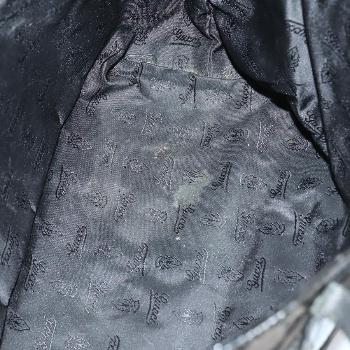 GUCCI Hand Bag Canvas nylon 4 Set Beige Black Green Auth bs30536