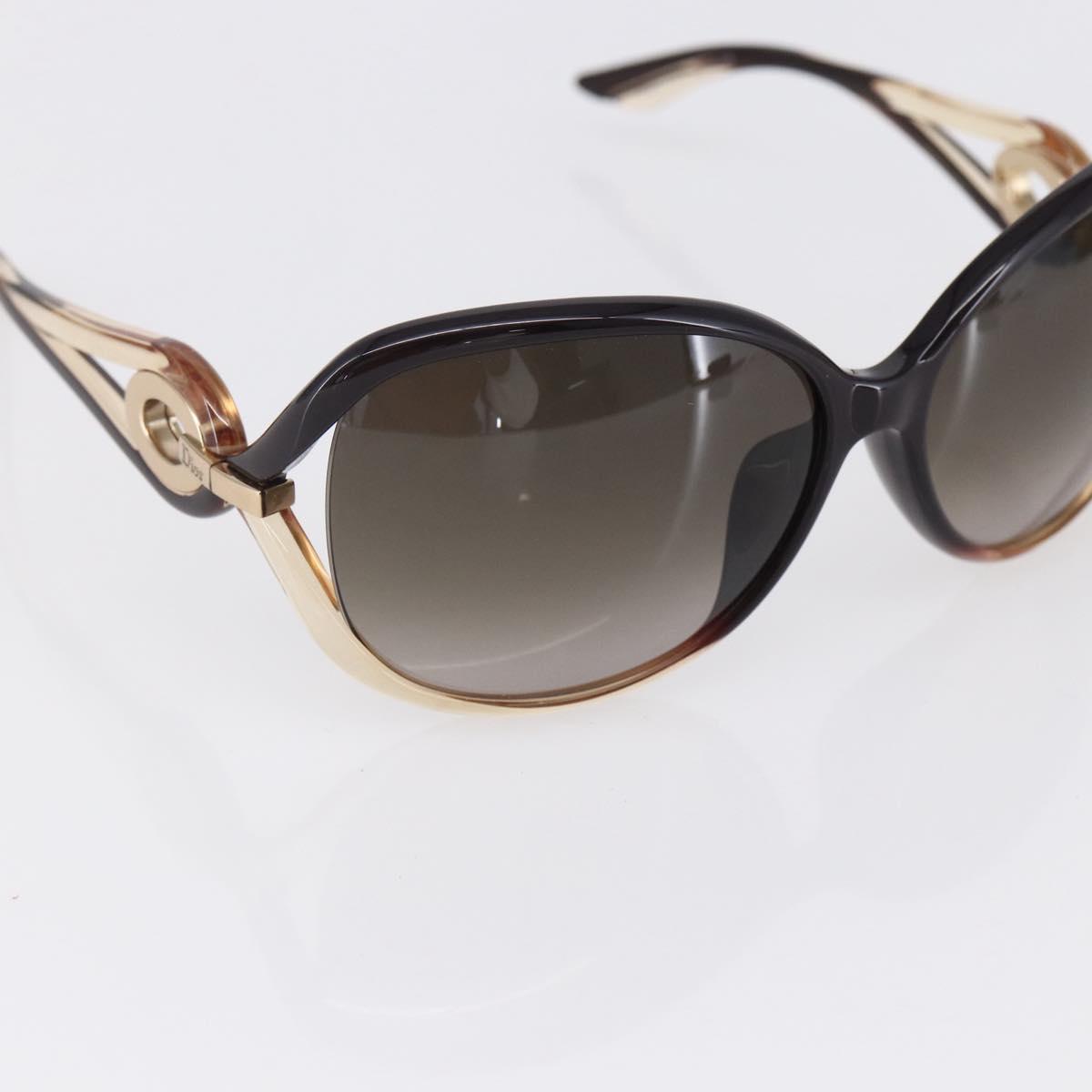 Christian Dior Sunglasses plastic Brown Auth bs30538