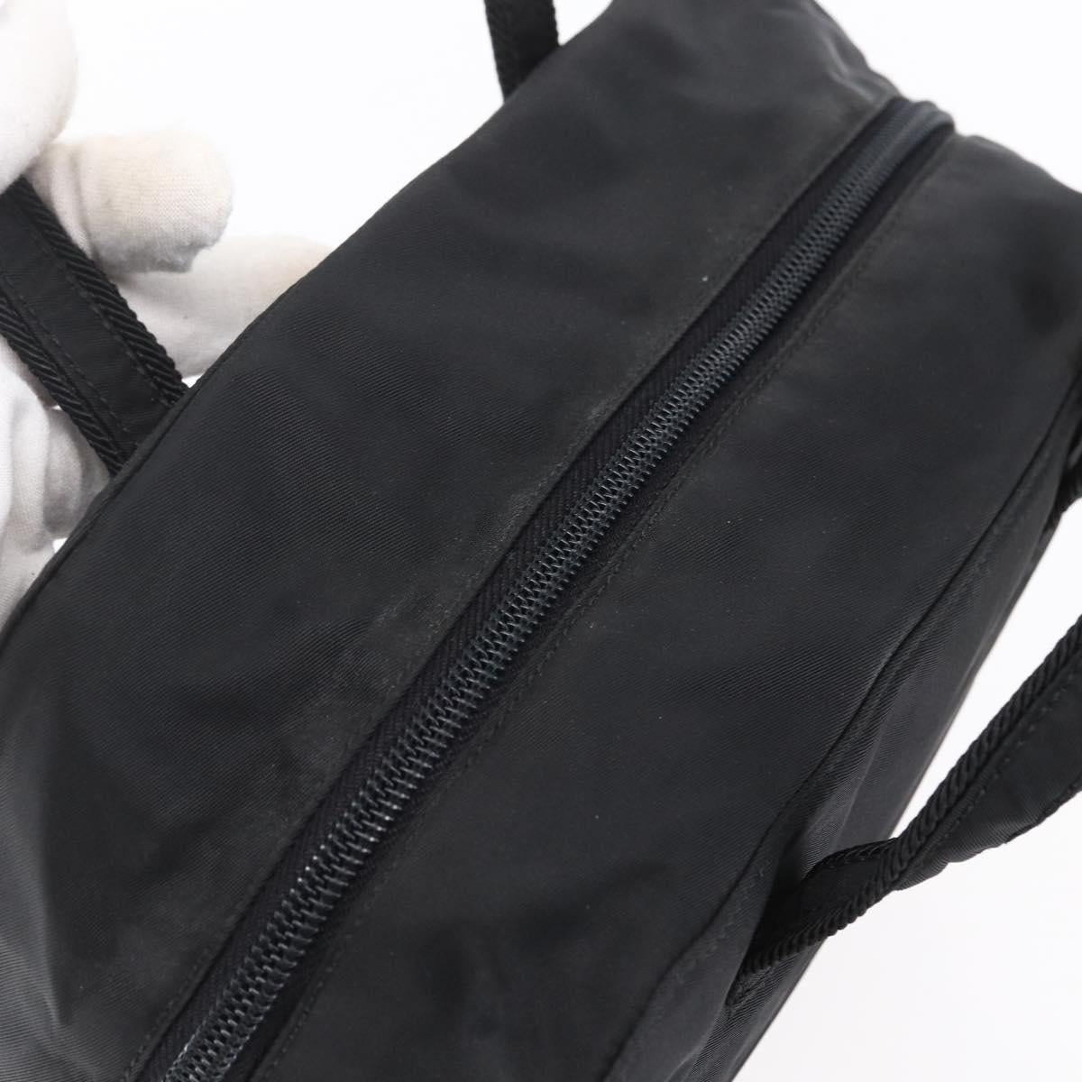 PRADA Hand Bag Nylon Black Auth bs30539