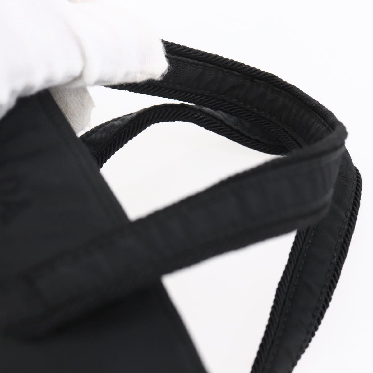 PRADA Hand Bag Nylon Black Auth bs30539