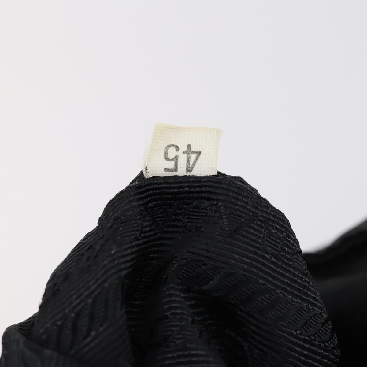 PRADA Backpack Nylon Black Silver Auth bs30542