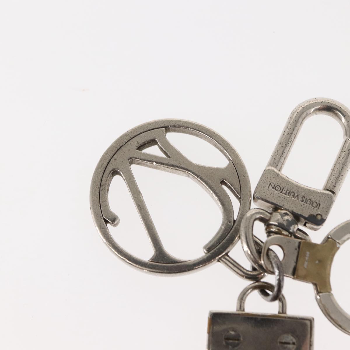 LOUIS VUITTON Taiga Porte Cles LV Club Key Ring Ardoise M65046 LV Auth bs30555