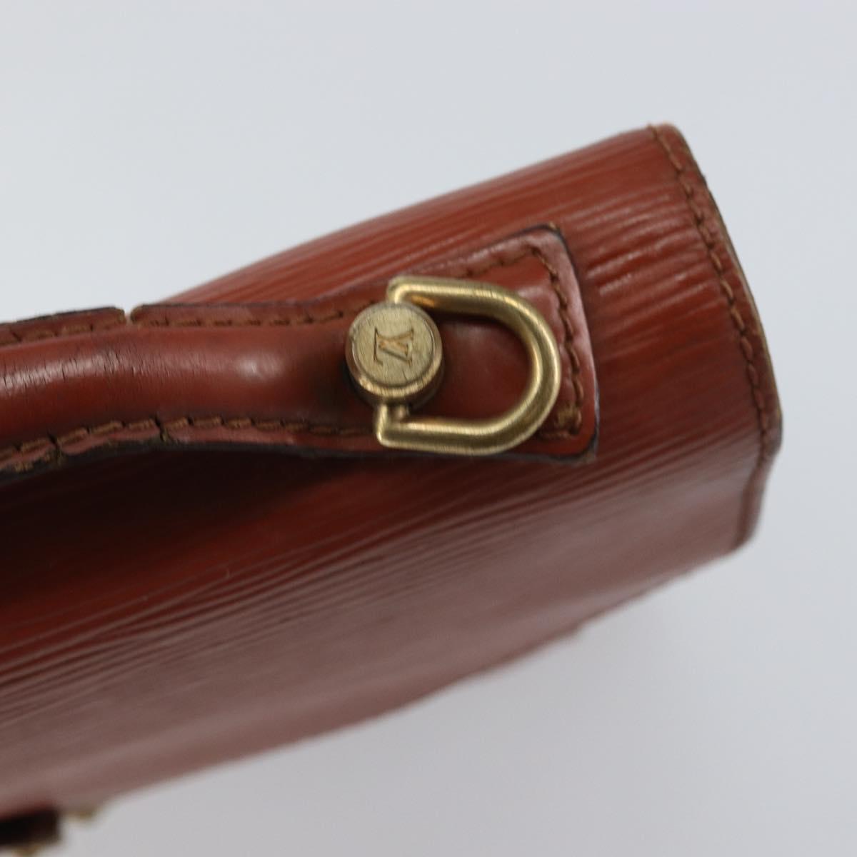 LOUIS VUITTON Epi Monceau 28 Hand Bag Brown M52123 LV Auth bs30558