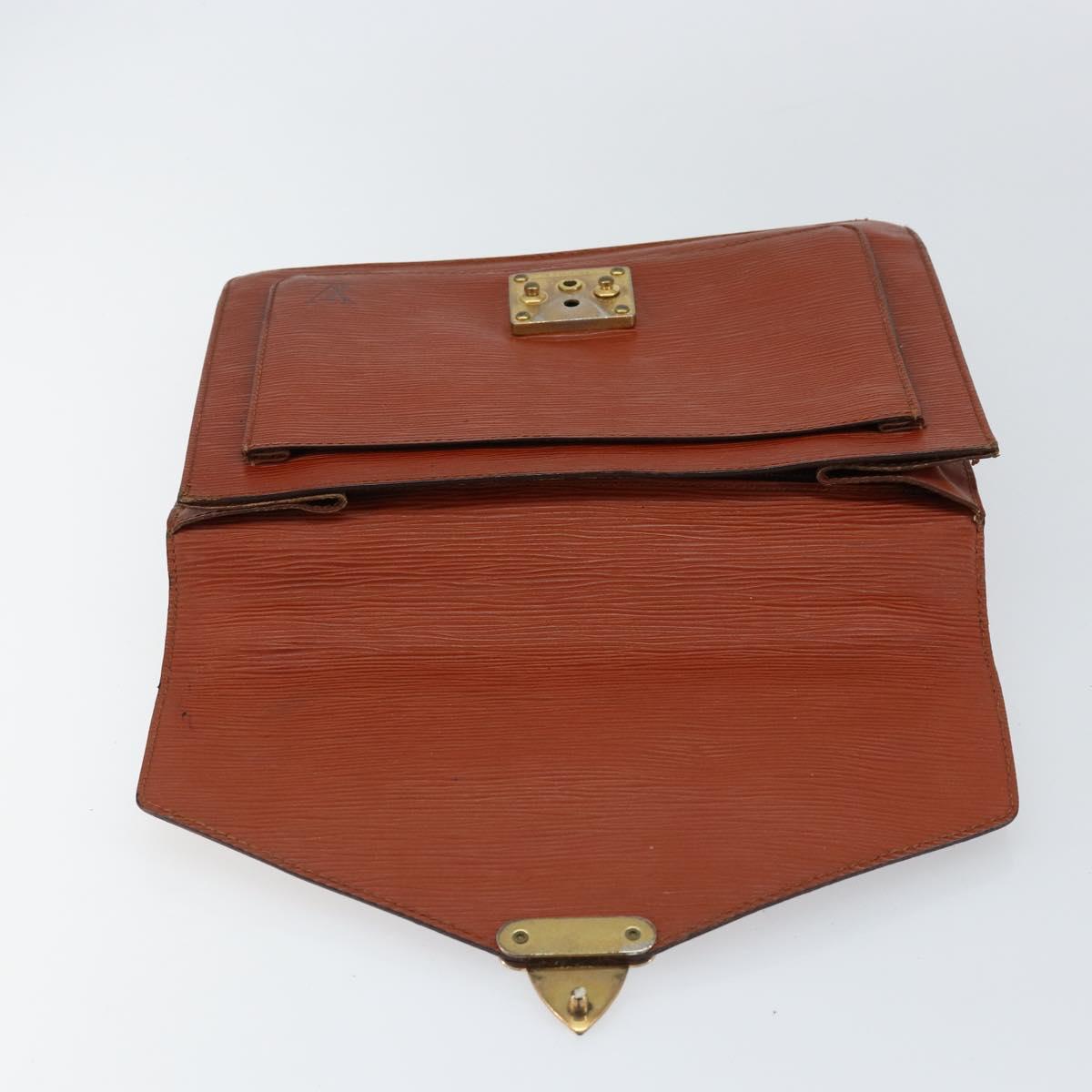 LOUIS VUITTON Epi Monceau 28 Hand Bag Brown M52123 LV Auth bs30558