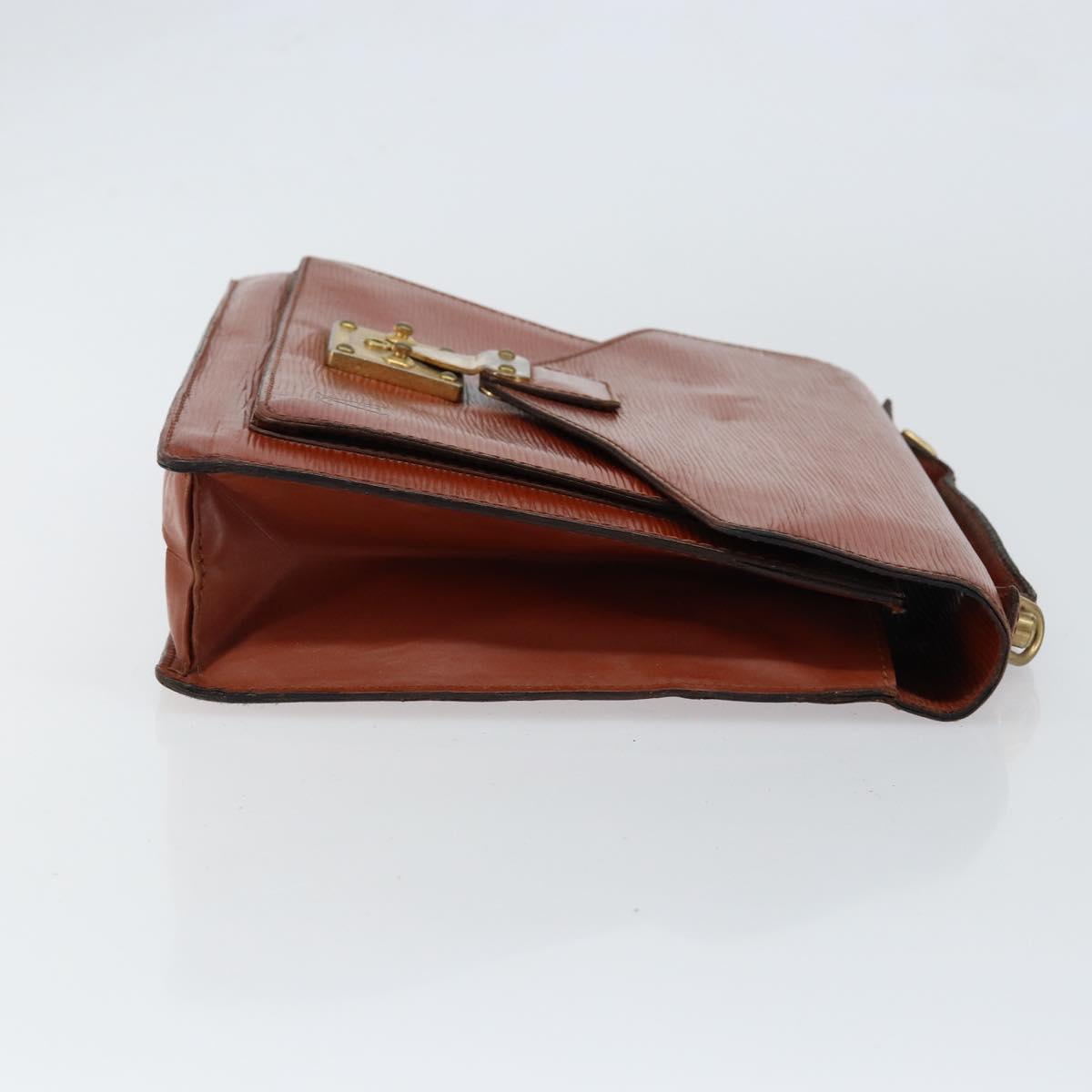 LOUIS VUITTON Epi Monceau 28 Hand Bag Brown M52123 LV Auth bs30558