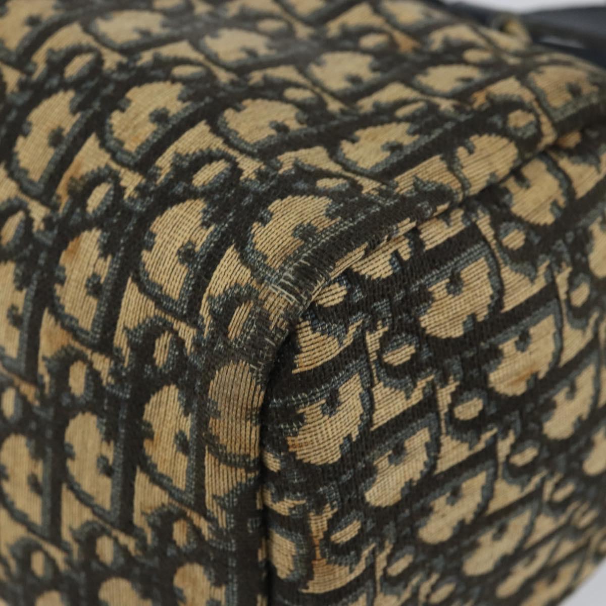 Christian Dior Trotter Canvas Boston Bag Navy Auth bs30562