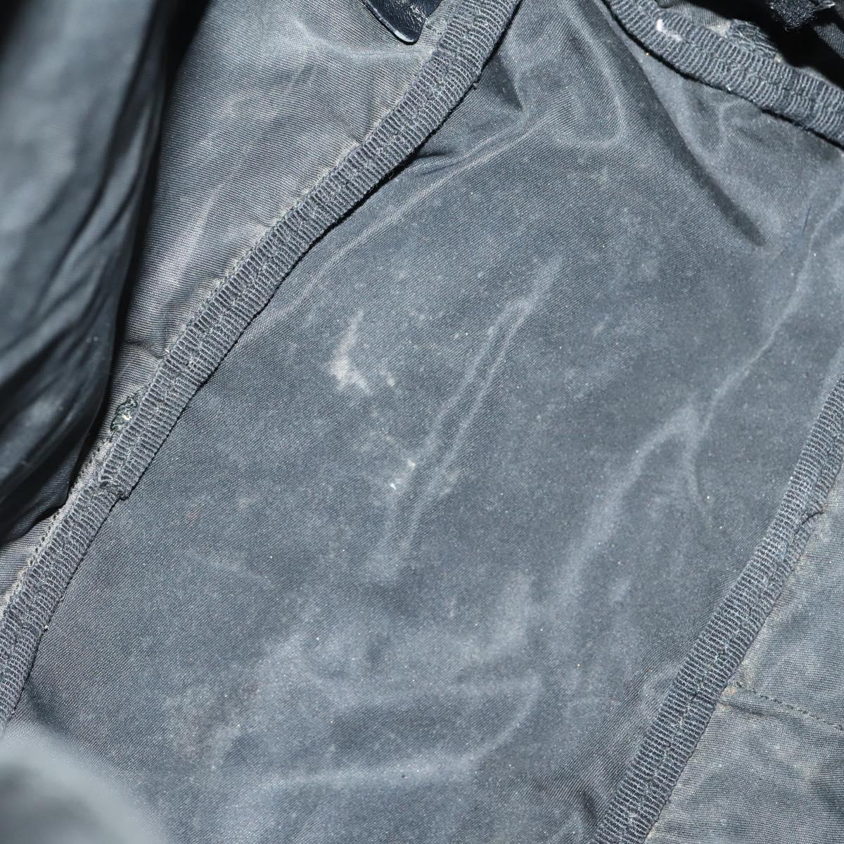 PRADA Backpack Nylon Black Silver Auth bs30573