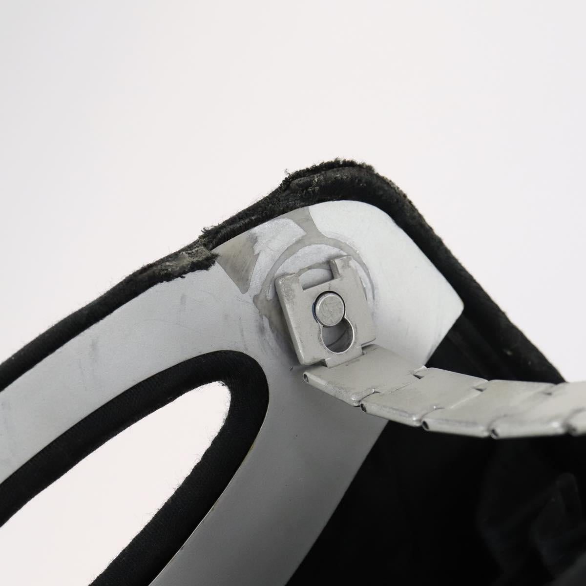 CHANEL Hip bag Shoulder Bag cotton 2way Black CC Auth bs30575