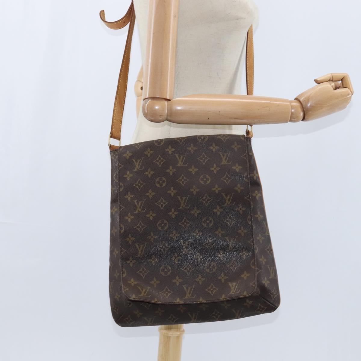 LOUIS VUITTON Monogram Musette Shoulder Bag M51256 LV Auth bs30590