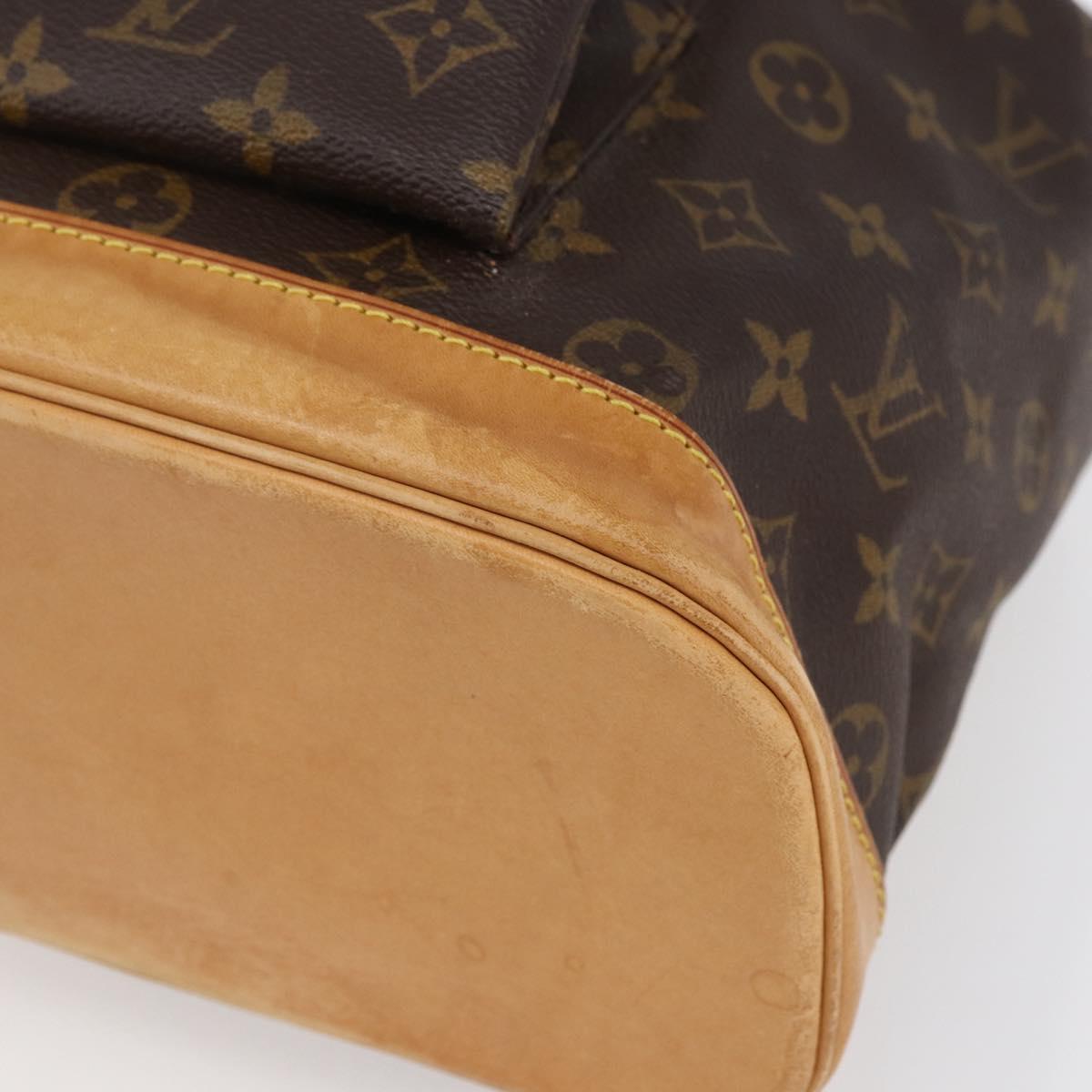 LOUIS VUITTON Monogram Montsouris GM Backpack M51135 LV Auth bs30613