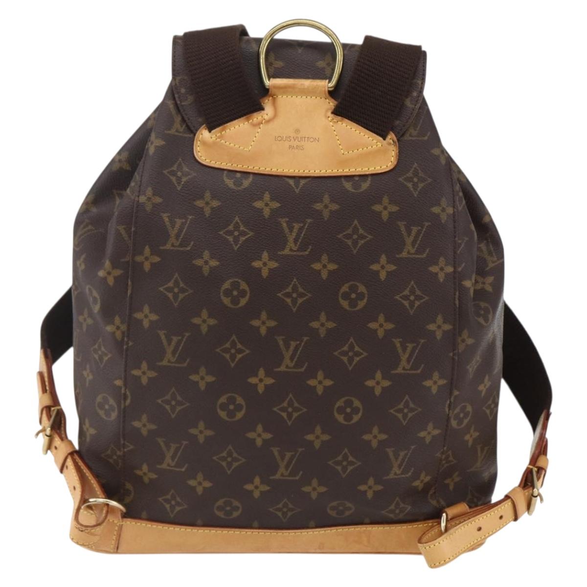 LOUIS VUITTON Monogram Montsouris GM Backpack M51135 LV Auth bs30613