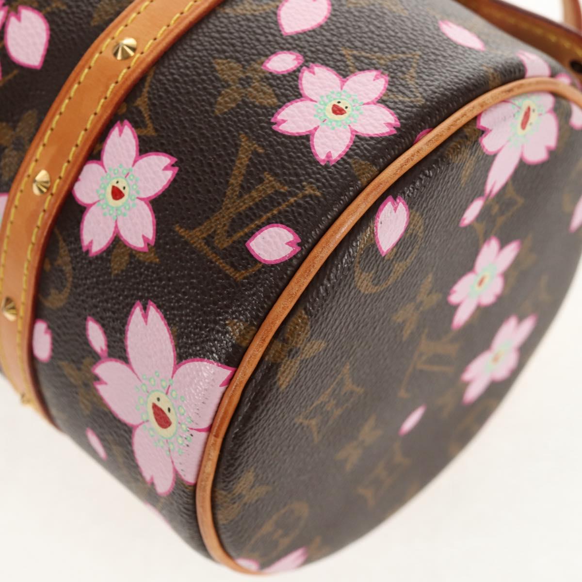 LOUIS VUITTON Monogram Cherry Blossom Papillon GM Bag M92009 LV Auth bs30617V