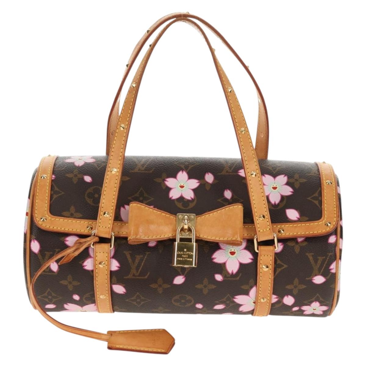 LOUIS VUITTON Monogram Cherry Blossom Papillon GM Bag M92009 LV Auth bs30617V