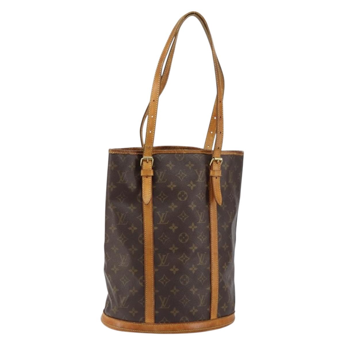 LOUIS VUITTON Monogram Bucket GM Shoulder Bag M42236 LV Auth bs30623