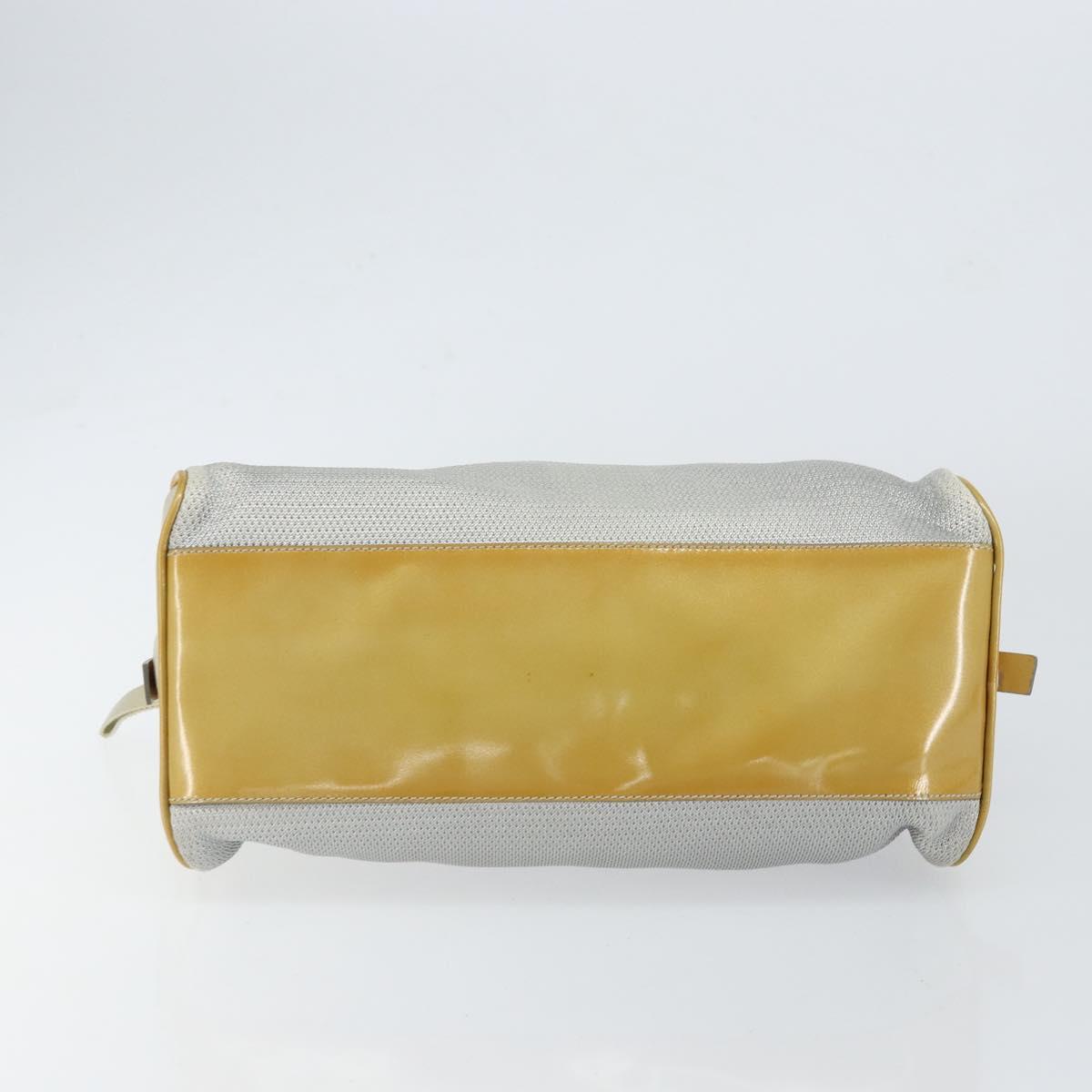 PRADA Tote Bag Nylon Silver Auth bs30636