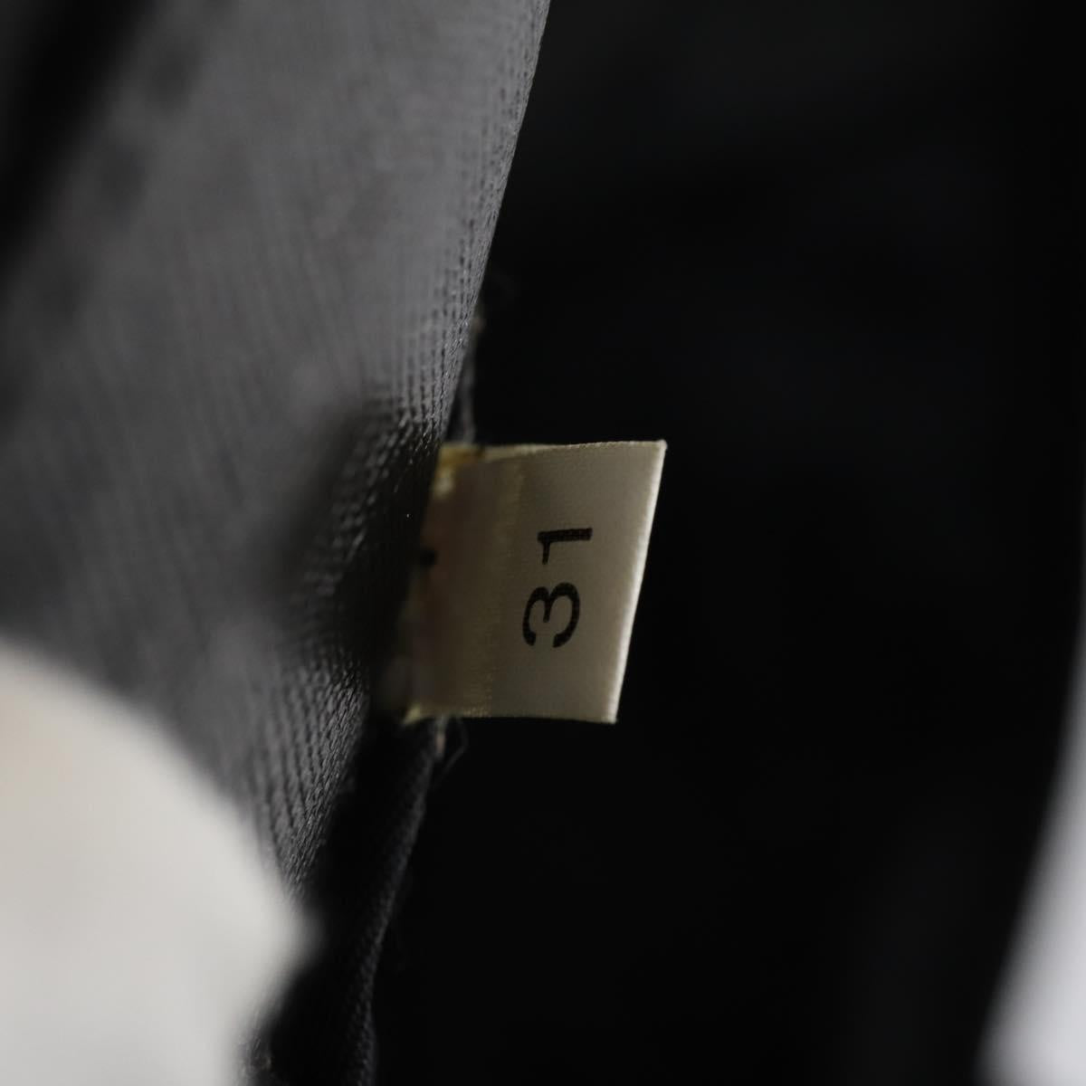 PRADA Boston Bag Nylon Black Silver Auth bs30638